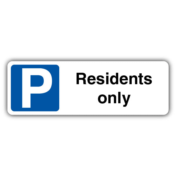 Residents Only – Mandatory Blue Parking – Landscape