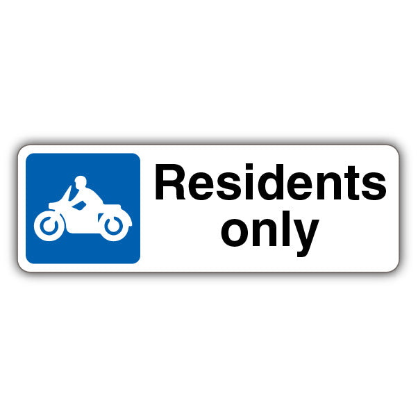 Residents Only – Mandatory Motorcycle Parking – Landscape