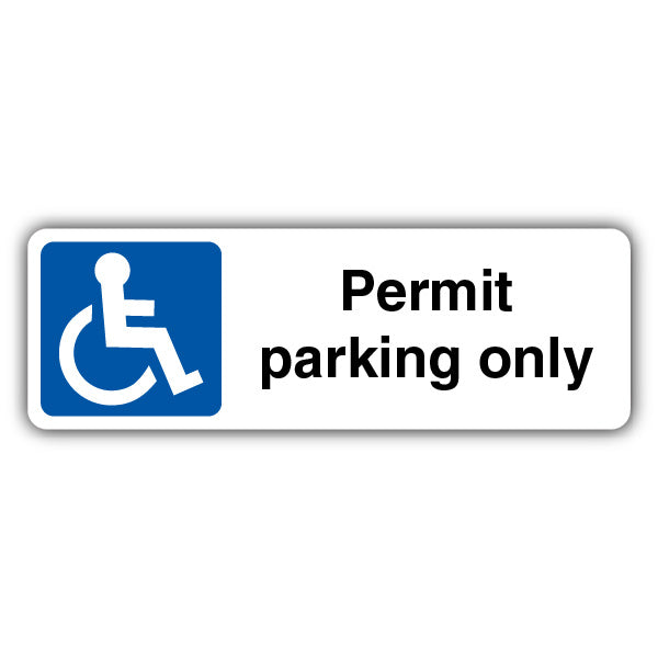 Permit Parking Only – Mandatory Disabled – Landscape