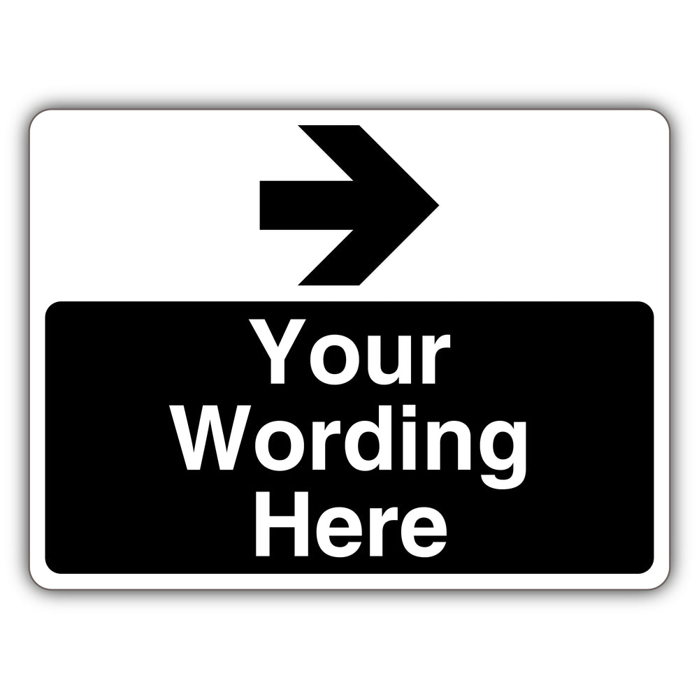 Custom – Green Black – Arrow Right – Landscape