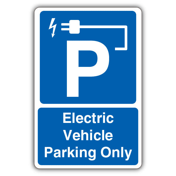 Electric Vehicle Parking Only – Blue