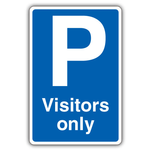 Visitors Only – Mandatory Blue Parking – Blue