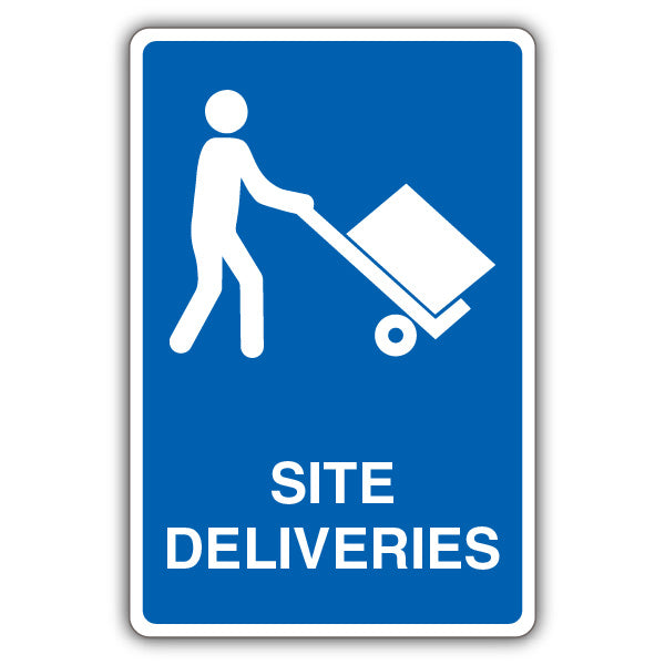 Site Deliveries – Mandatory Loading Vehicle – Blue