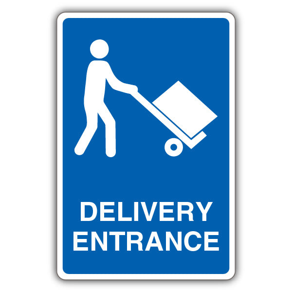 Delivery Entrance – Mandatory Loading Vehicle – Blue
