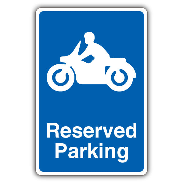 Reserved Parking – Motorcycle Parking – Blue