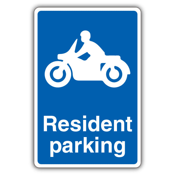 Resident Parking – Mandatory Motorcycle Parking – Blue