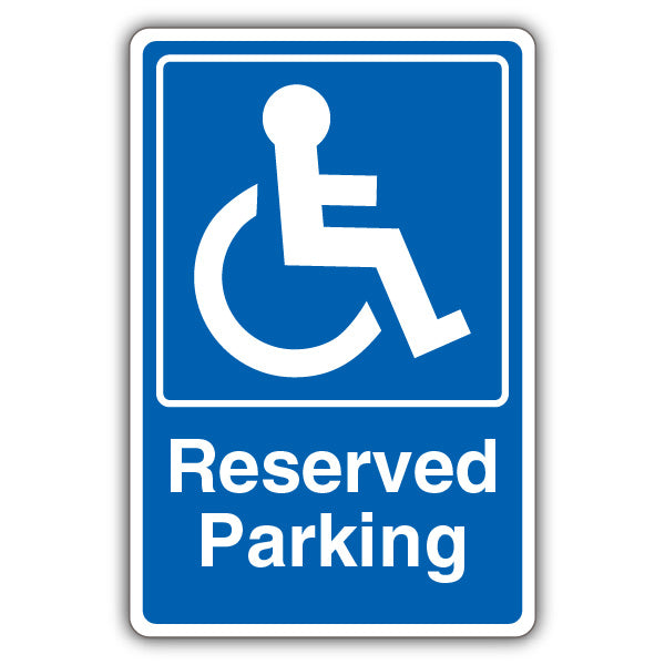 Reserved Parking – Mandatory Disabled – Blue