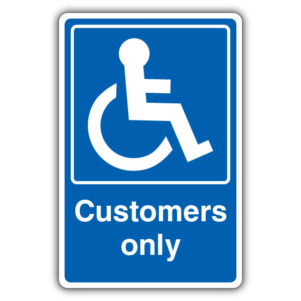 Customers Only – Mandatory Disabled – Blue