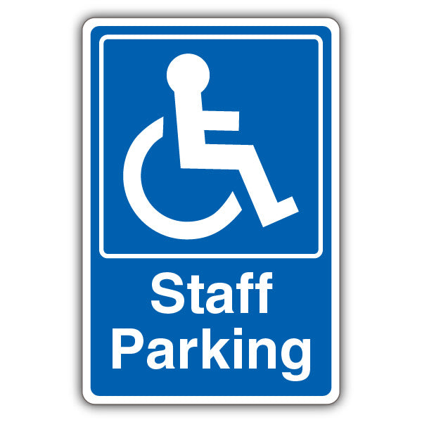 Staff Parking – Mandatory Disabled – Blue