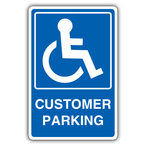 Customer Parking – Mandatory Disabled – Blue