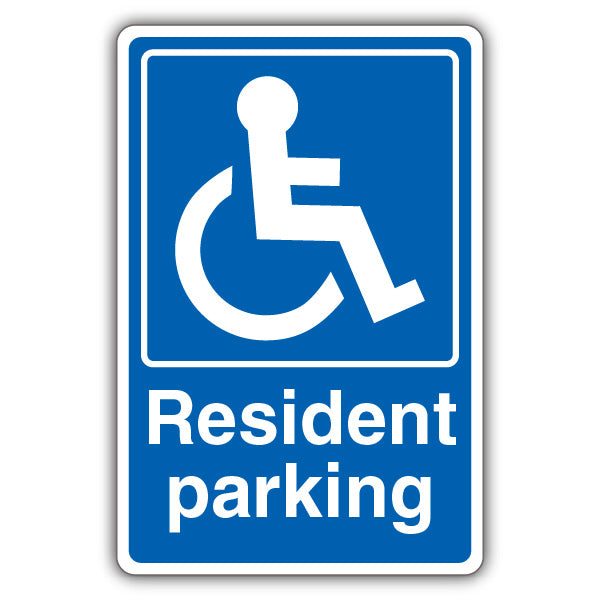 Resident Parking – Mandatory Disabled – Blue