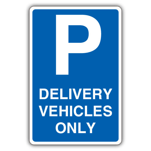 Delivery Vehicles Only – Mandatory Blue Parking – Blue