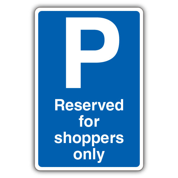 Reserved For Shoppers Only – Blue