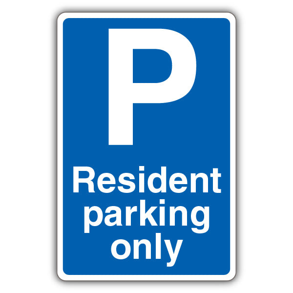 Resident Parking Only – Blue