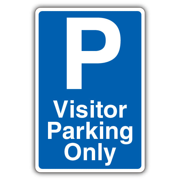 Visitor Parking Only – Blue