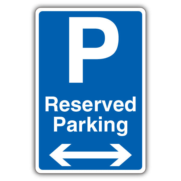Reserved Parking – Blue Parking – Blue Arrow Left/Right