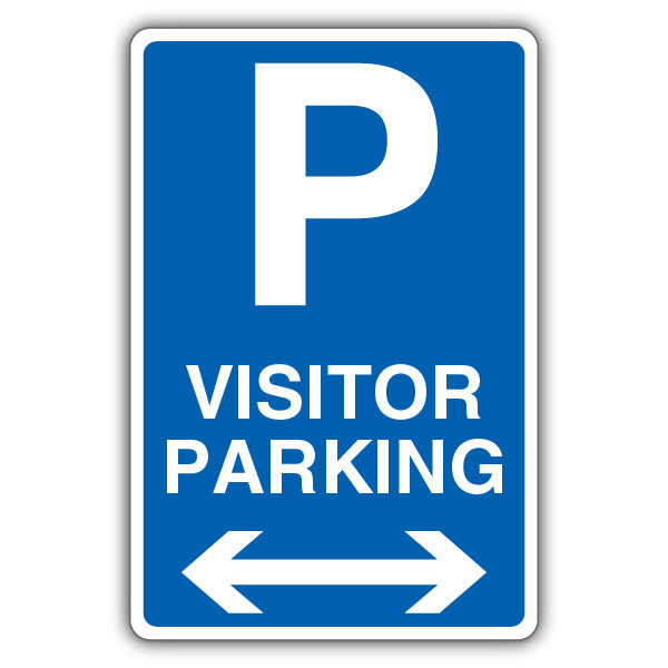 Visitor Parking – Mandatory Blue Parking – Blue Arrow Left/Right
