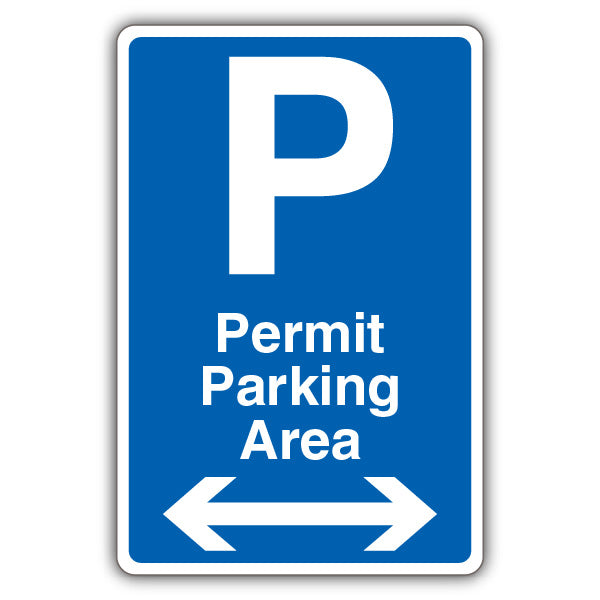 Permit Parking Area – Arrow Left/Right