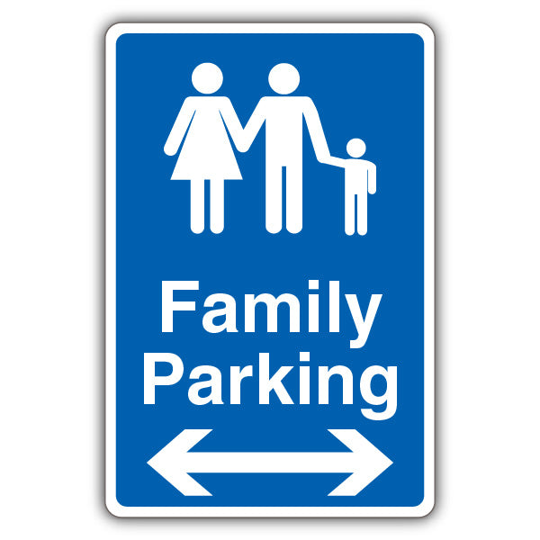 Family Parking – Blue Arrow Left/Right
