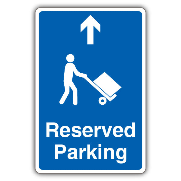 Reserved Parking – Mandatory Loading Vehicle – Arrow Up