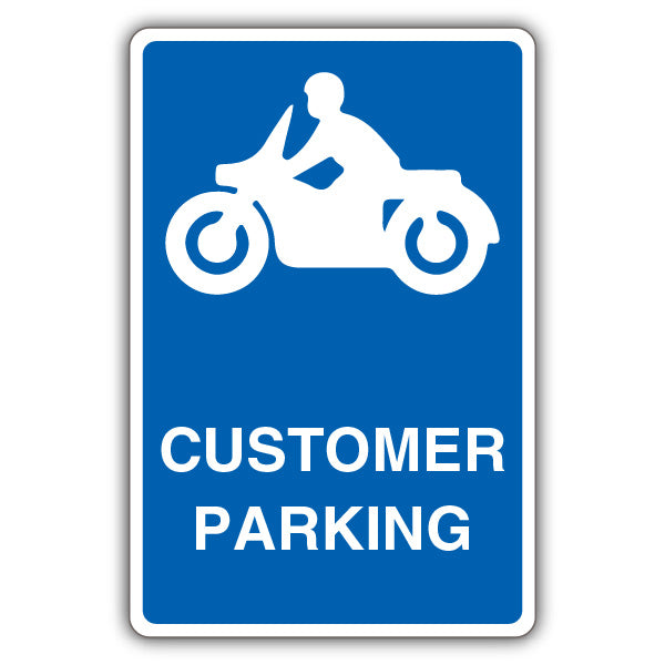 Customer Parking – Mandatory Motorcycle Parking – Blue