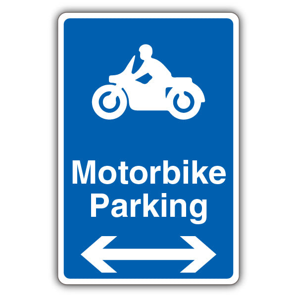 Motorbike Parking – Blue Arrow Left/Right