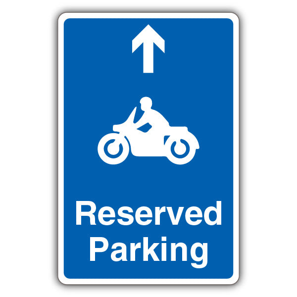Reserved Parking – Motorcycle Parking – Arrow Up
