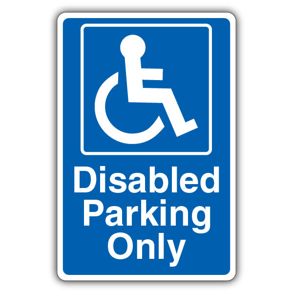 Disabled Parking Only – Blue