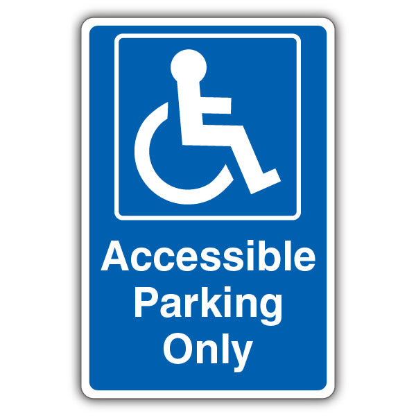 Accessible Parking Only – Blue