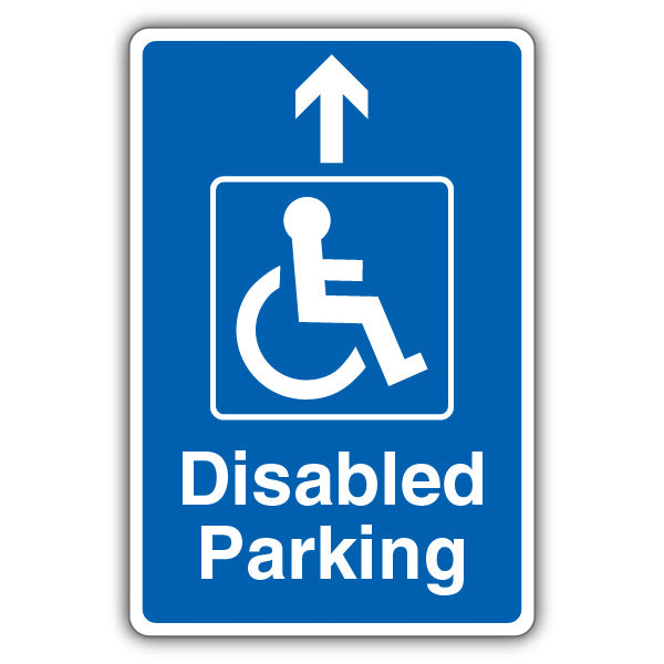 Disabled Parking – Blue Arrow Up