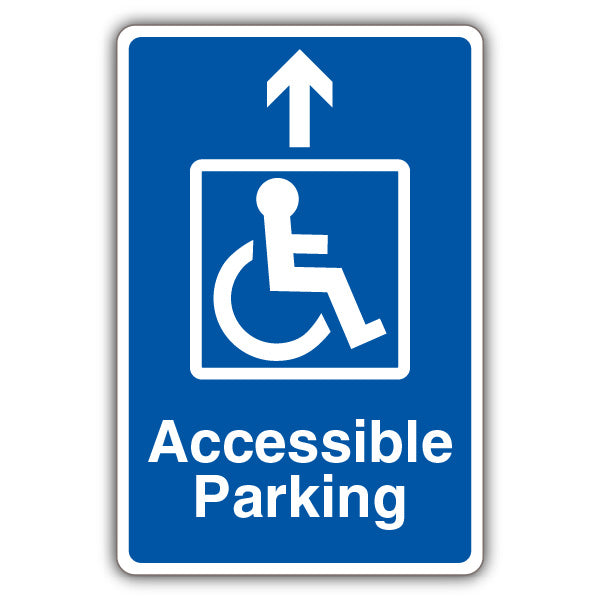 Accessible Parking – Blue Arrow Up