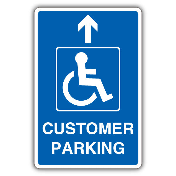 Customer Parking – Mandatory Disabled – Arrow Up