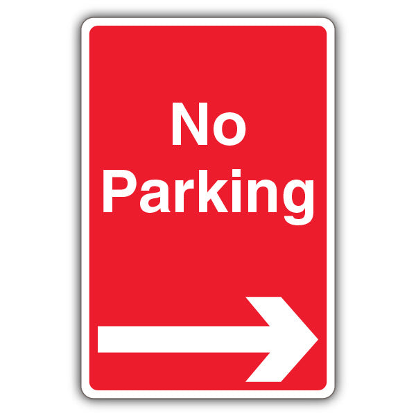 No Parking – Arrow Right