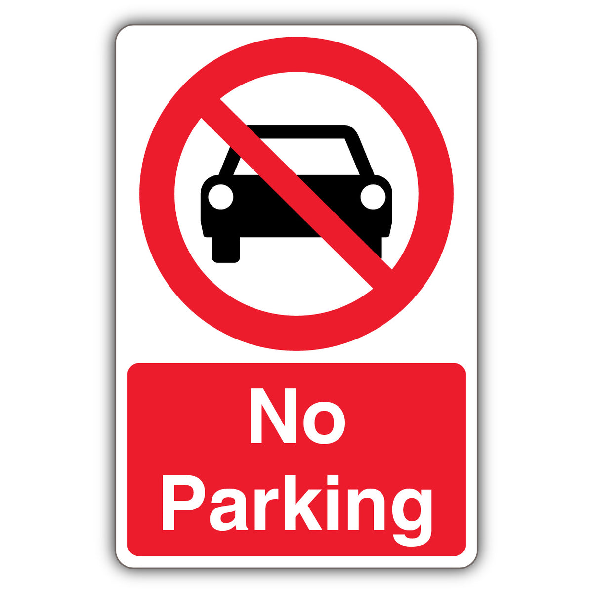 No Parking – Prohibition Symbol With Car