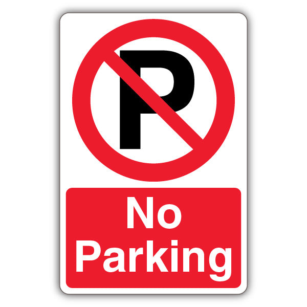 No Parking – Prohibition Symbol With ‘P’