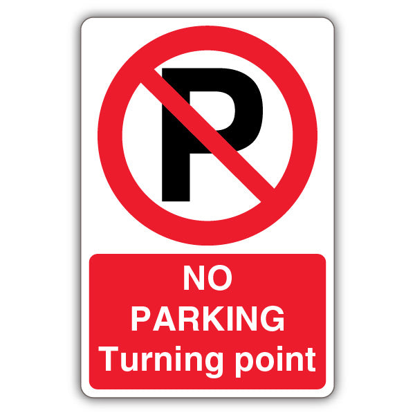 No Parking Turning Point – Prohibition Symbol With ‘P’