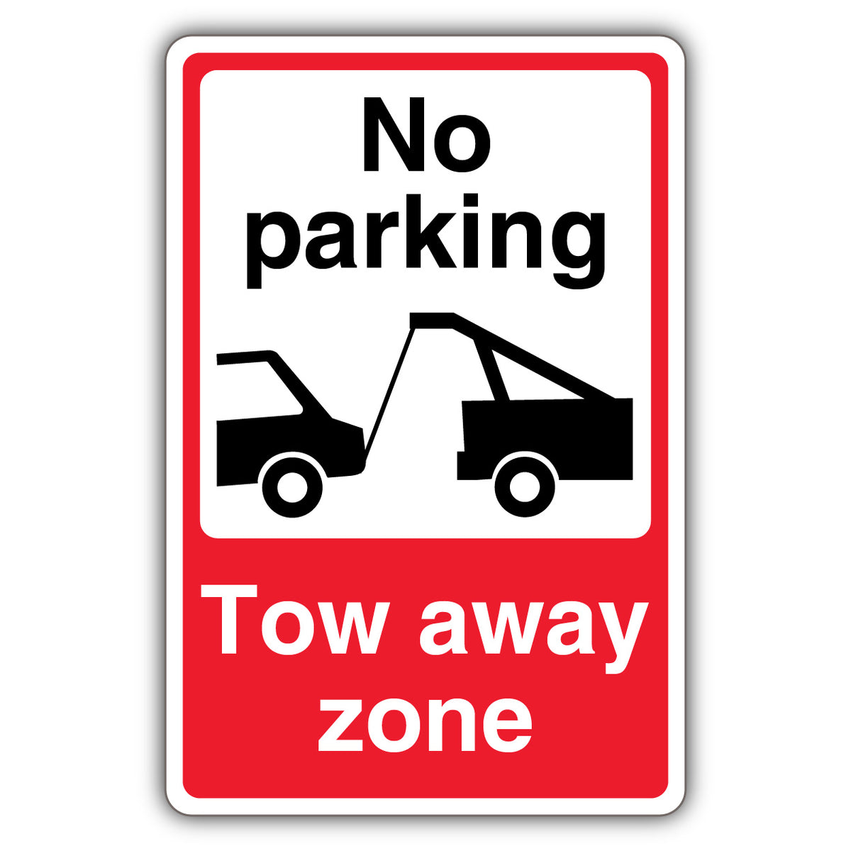 No Parking Tow Away Zone – Black No Parking Tow Away Zone