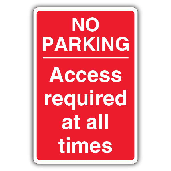No Parking Access Required – Red