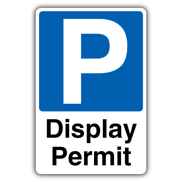 Display Permit – Mandatory Blue Parking