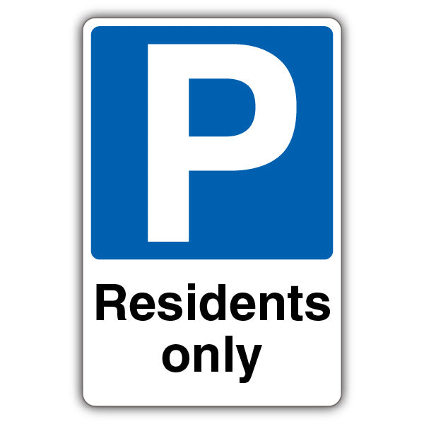 Residents Only – Mandatory Blue Parking