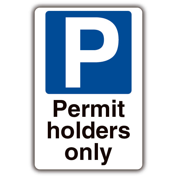 Permit Holders Only – Mandatory Blue Parking
