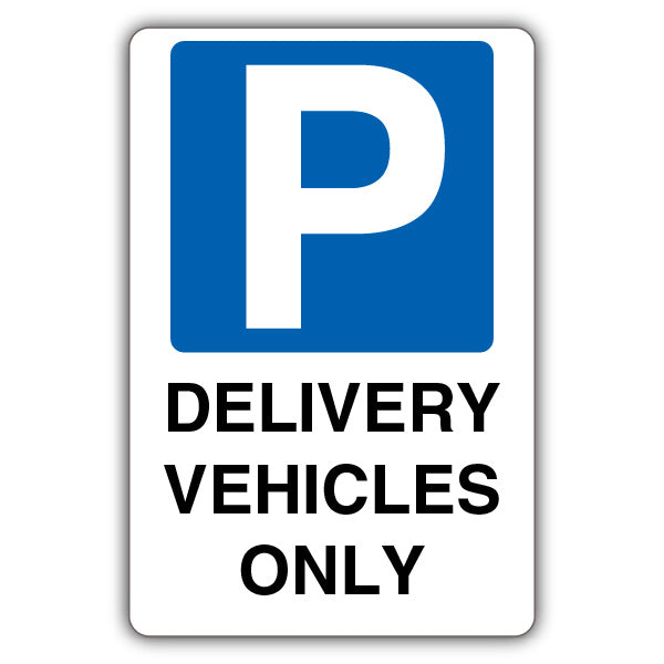 Delivery Vehicles Only – Mandatory Blue Parking