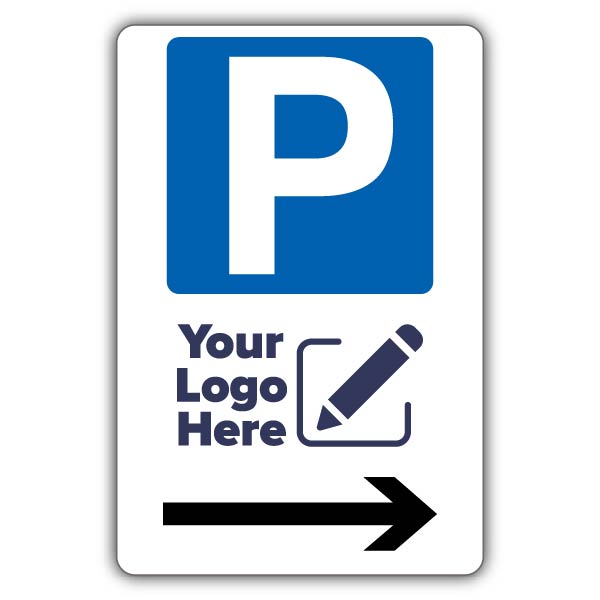 Large Parking Icon Arrow Right – Add Your Logo