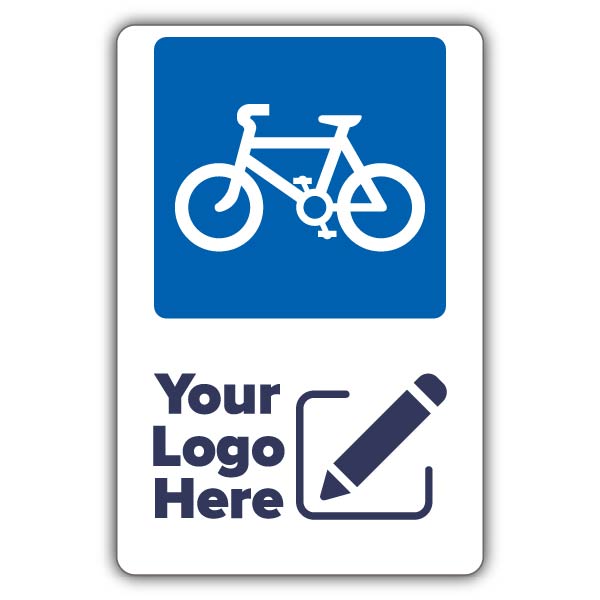 Large Bicycle Parking Icon – Large Add Your Logo