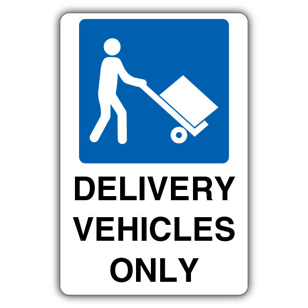 Delivery Vehicles Only – Mandatory Loading Vehicle – Large Symbol
