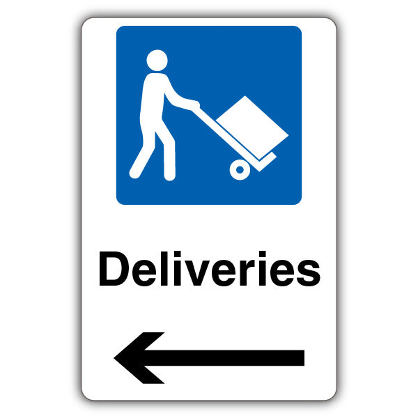 Deliveries – Mandatory Loading Vehicle – Arrow Left