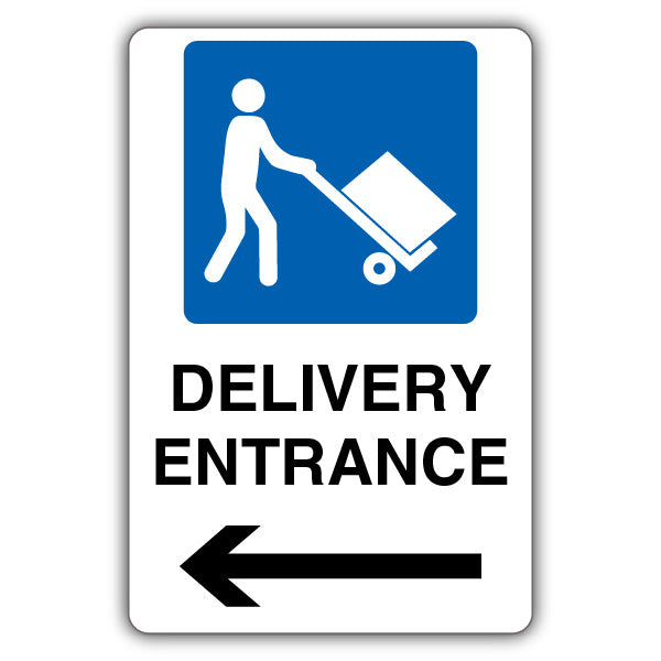 Delivery Entrance – Mandatory Loading Vehicle – Arrow Left
