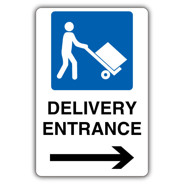 Delivery Entrance – Mandatory Loading Vehicle – Arrow Right