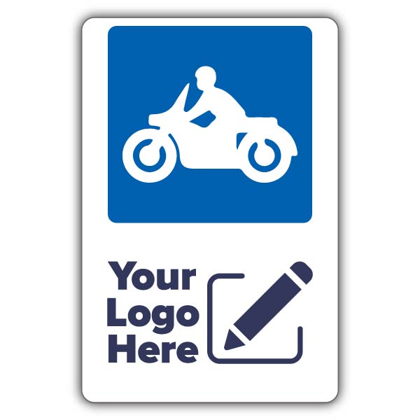 Large Motorbike Parking Icon – Large Add Your Logo
