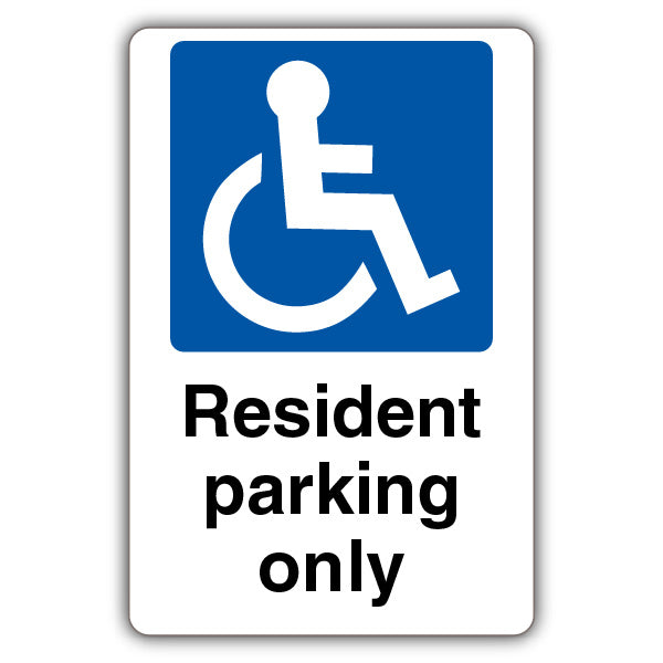 Resident Parking Only – Mandatory Disabled